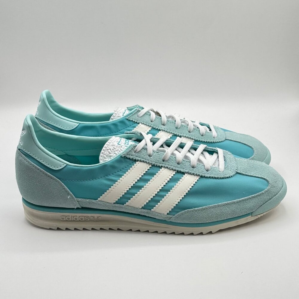 Women's Adidas SL 72 OG Shoes Easy Mint / Semi Flash Aqua / Off White JI0199 NEW - Picture 3 of 10